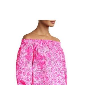 Lilly Pulitzer Winifred New Blooms On The Bloc Off The Shoulder Top